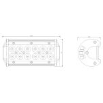 Panel LED 36W 167mm spot - 10