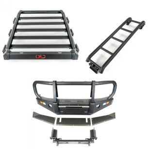 Zderzak przód + bagażnik dachowy + drabina OFD