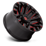 Felga aluminiowa D829 QUAKE Gloss Black Milled Red Tint FUEL - 2