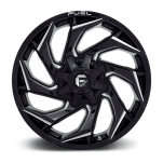 Felga aluminiowa D753 Reaction Gloss Black Milled Fuel - 2