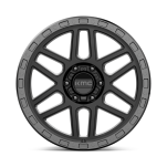 Felga aluminiowa KM544 MESA Satin Black W/ Gloss Black Lip KMC - 2