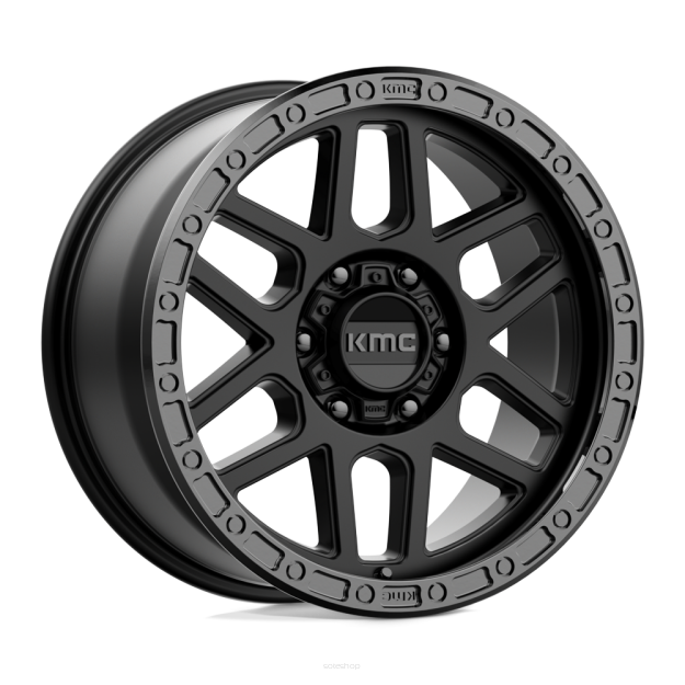 Felga aluminiowa KM544 MESA Satin Black W/ Gloss Black Lip KMC