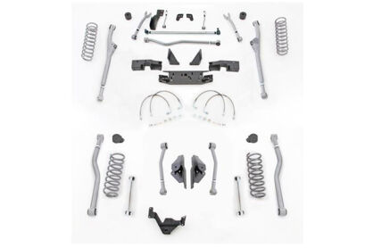 4,5" Extreme Duty Long Arm Lift Kit Radius Przód / 4 Link  Tył RUBICON EXPRESS - Jeep Wrangler JK 2 drzwi