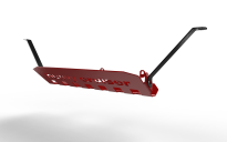 Osłona tłumika tylnego Jeep Renegade 2014-2018 czerwona - 3