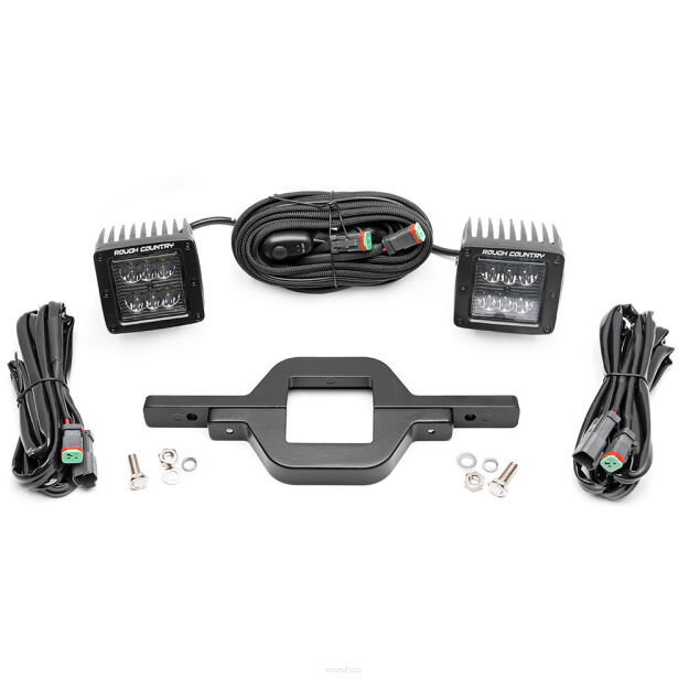 Mocowanie lamp LED Black Series do haka holowniczego Rough Country