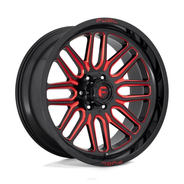 Felga aluminiowa D663 IGNITE Gloss Black Red Tinted Clear FUEL