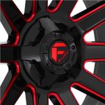 Felga aluminiowa D643 Contra Gloss Black/Red Tinted Clear Fuel - 4