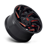 Felga aluminiowa D755 REACTION Gloss Black Milled W/ Red Tint FUEL - 2