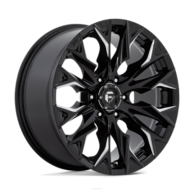Felga aluminiowa D803 FLAME Gloss Black Milled FUEL
