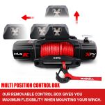 Wyciągarka elektryczna X-BULL WINCH TOUGH 14500 12V lina syntetyczna - 14