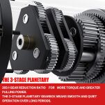 Wyciągarka elektryczna X-BULL WINCH TOUGH 14500 12V lina syntetyczna - 15