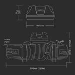 Wyciągarka elektryczna X-BULL WINCH TOUGH 14500 12V lina syntetyczna - 18