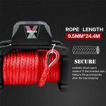 Wyciągarka elektryczna X-BULL WINCH TOUGH 14500 12V lina syntetyczna - 12