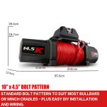 Wyciągarka elektryczna X-BULL WINCH TOUGH 14500 12V lina syntetyczna - 17