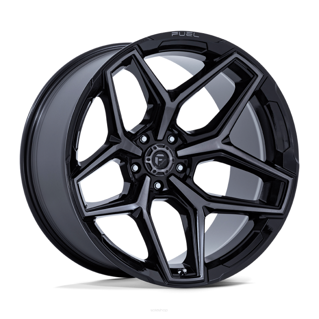 Felga aluminiowa FLUX Gloss Black Brush Fc Gray Ddt FUEL