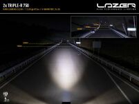 Zestaw dwóch lamp LAZER TRIPLE-R 750 (Gen2) z systemem montażu w fabrycznym grillu - Isuzu D-Max (2023 -) - 8