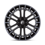 Felga aluminiowa D720 HEATER Matte Black Double Dark Tint Machined FUEL - 2