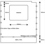 Ściany do markizy zadaszenia Alu Cab 270 strona lewa - 5