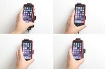 Uchwyt do Apple iPhone 6s w futerale z wbudowaną ładowarką samochodową do instalacji na stałe - 4