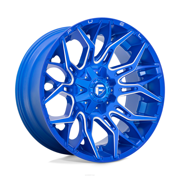 Felga aluminiowa D770 TWITCH Anodized Blue Milled FUEL
