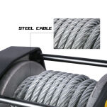 Wyciągarka elektryczna X-BULL DO QUADA, ATV, UTV 3000 Lbs lina stalowa - 7