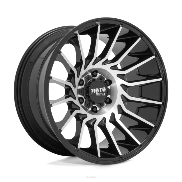 Felga aluminiowa MO807 Gloss Black Machined MOTO METAL