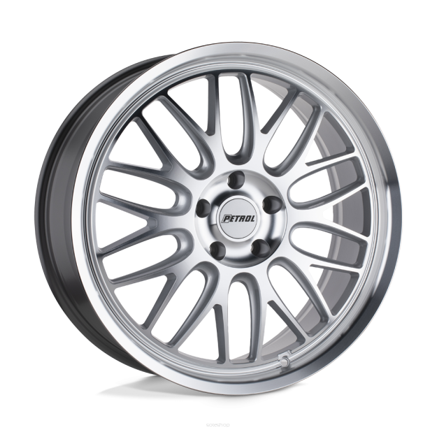 Felga aluminiowa P4C Silver W/ Machined Face & Lip PETROL
