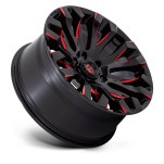 Felga aluminiowa D829 QUAKE Gloss Black Milled Red Tint FUEL - 3