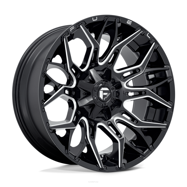 Felga aluminiowa D769 TWITCH Glossy Black Milled FUEL