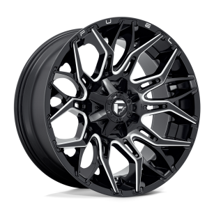 Felga aluminiowa D769 TWITCH Glossy Black Milled FUEL