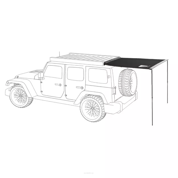 Markiza zadaszenie 140 cm VICKYWOOD Czarna