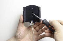 Uchwyt do Apple iPhone X z możliwością wpięcia kabla lightning USB-C - 4