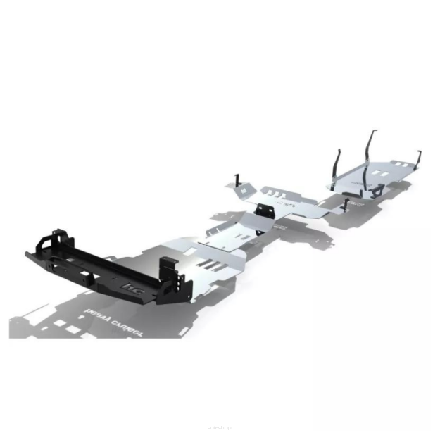 Zestaw aluminiowych osłon podwozia Toyota Land Cruiser 150 Prado J15 2021-