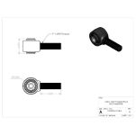 Końcówka z tuleją Giiro do górnego wahacza tył Clayton 1