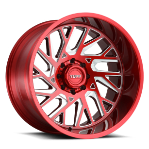 Felga aluminiowa T4B Candy Red W/ Milled Spoke TUFF