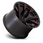 Felga aluminiowa D823 FLAME Gloss Black Milled W/ Candy Red FUEL - 2