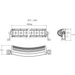 Panel LED 80x LED 1060mm łuk - 2