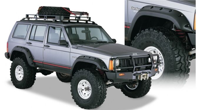 Poszerzenia nadkoli BUSHWACKER Cut-Out Style - Jeep Cherokee XJ 4-drzwiowy