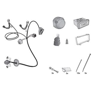 Wiązka przewodów do mocowania haka 13 PIN HAK-SYSTEM