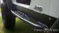 Osłony boczne ze stopniem stalowe POISON SPYDER - Jeep Wrangler TJ - 3