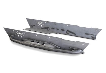 Osłony boczne ze stopniem stalowe POISON SPYDER - Jeep Wrangler TJ