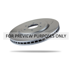 Tylna lewa tarcza hamulcowa Pedders Slotted Geomet Coated (CONVERSION) Rotor