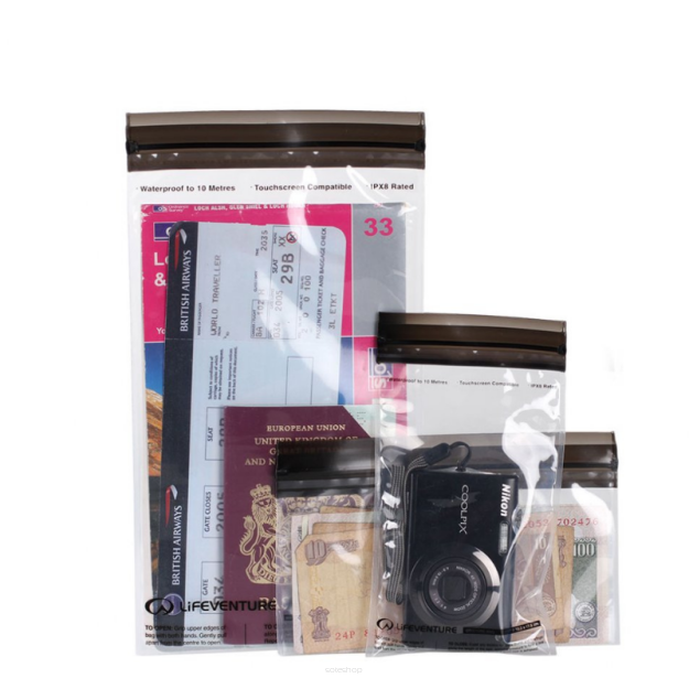 Torebki wodoszczelne na dokumenty telefon tablet DriStore LocTop Bags For Valuables Lifeventure