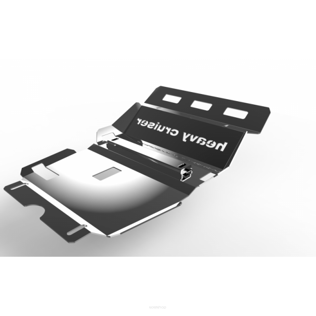 Osłona chłodnic, silnika i przedniego mostu aluminiowa Toyota Hilux Revo