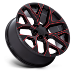 Felga aluminiowa PR177 Gloss Black Red Milled PERFORMANCE REPLICAS - 2