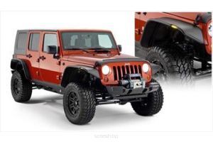 Poszerzenia błotników Bushwacker Flat Style - Jeep Wrangler JK 4 drzwi