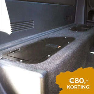 Big Country schowek po kanapą tył Toyota Hi Lux (2005-) Xtra Cab-czarny