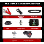Wyciągarka elektryczna X-BULL PRIME 13000 12V lina syntetyczna - 9