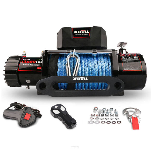 Wyciągarka elektryczna X-BULL PRIME 13000 12V lina syntetyczna