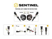 LAZER Sentinel 9'' Elite Black ze światłami pozycyjnymi – okrągła lampa LED - 9